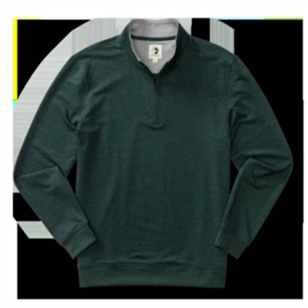 NEW DUCK HEAD men's long sleeve dunmore 1/4 pullover in pine grove heather